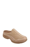 Easy Spirit Travel Time 234 Womens Leather Comfort Insole Clogs In Camel Taupe/ Camel Taupe