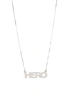 MELANIE MARIE STERLING SILVER WORD PENDANT NECKLACE,439113832848