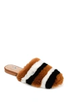 Journee Collection Journee Evelin Faux Fur Mule In Brown