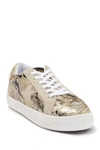 Steve Madden Starling Sneaker In Gold Snake