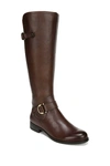 Naturalizer Jillian Knee High Leather Boot In Chocolate