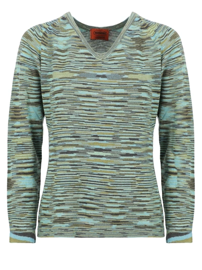 Pre-owned Missoni Wool Pullover In Blue