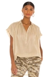 Nili Lotan Normandy Cotton-voile Blouse In Khaki