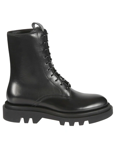Givenchy Combat Boots In Black