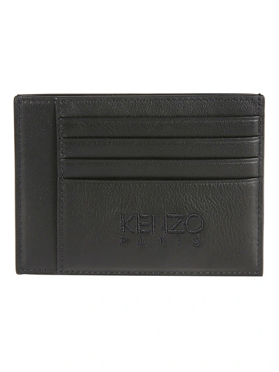 Kenzo Large Tiger Card Holder In Black
