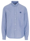 Kenzo Basic Logo Shirt In Azzurro