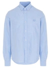Kenzo Basic Logo Shirt In Azzurro