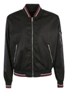 PRADA STRIPE TRIMMED BOMBER,SGB348 1WQ8F0002