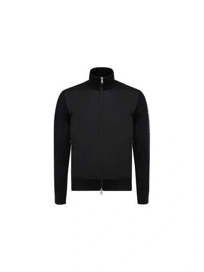 Moncler Cardigan In Black