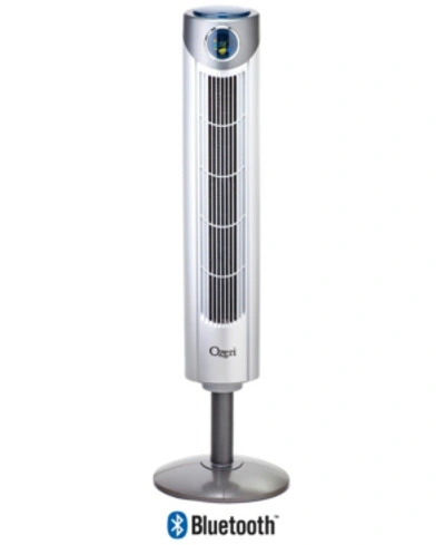 Ozeri Ultra 42" Tower Fan With Bluetooth And Noise Reduction Technology In White