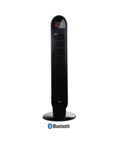 Ozeri 360 Tower Fan With Bluetooth And Micro-blade Noise Reduction Technology In Black