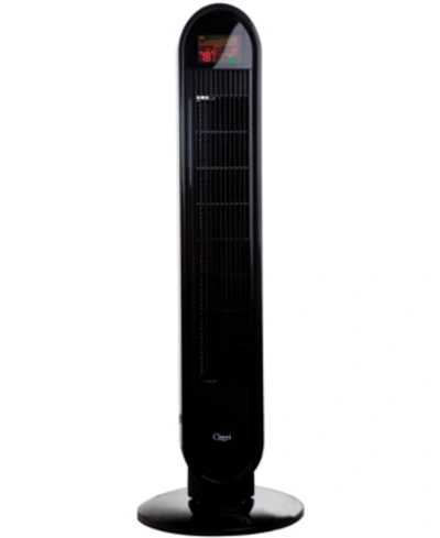 Ozeri 360 Oscillation Tower Fan With Micro-blade Noise Reduction Technology In Black