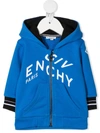 GIVENCHY REFRACTED LOGO-PRINT ZIP-UP HOODIE