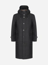 BURBERRY HOODED TECHNICAL COTTON TRENCH COAT