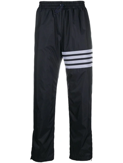 Thom Browne Ripstop Straight-leg Track Pants In Blue