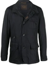 Moorer Slim-fit Shell Jacket In Blue