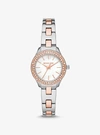 MICHAEL KORS LILIANE PAVÉ TWO-TONE WATCH