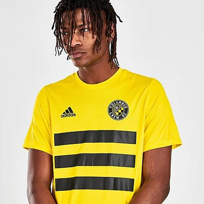 Adidas Team Men's Adidas Columbus Crew Sc Pitch T-shirt In Yellow/black