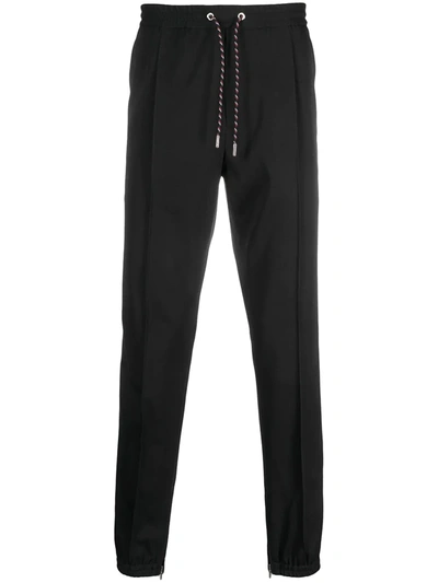 Pre-owned Dior  Drawstring Straight-leg Trousers In Black