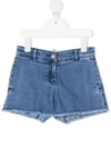 STELLA MCCARTNEY BUTTERFLY DENIM SHORTS