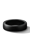 David Yurman Streamline Band Ring (6mm) In Black