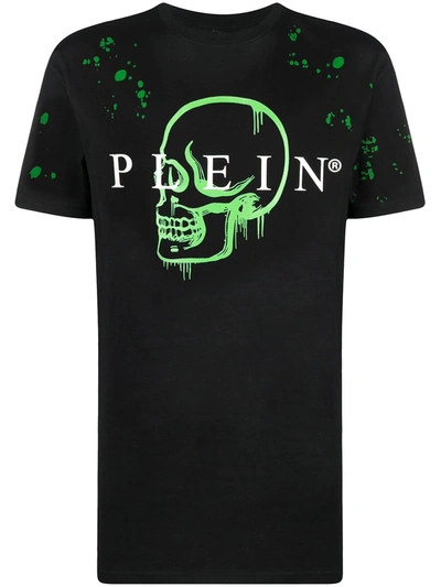Philipp Plein Skull Logo-print T-shirt In Black
