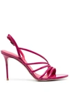 LE SILLA SCARLET LEATHER SANDALS