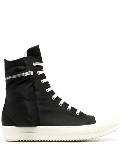 Rick Owens Drkshdw High-top Sneakers In Black