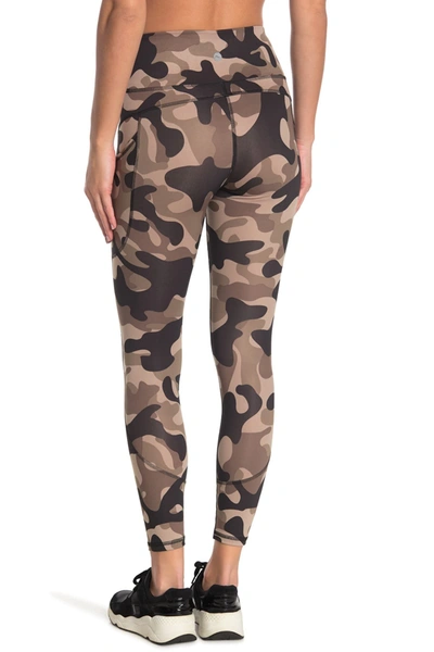 X By Gottex Emma Full High Waisted Leggings In Cocoa Camo