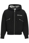 MARCELO BURLON COUNTY OF MILAN HOODED SWEATSHIRT WITH LOGO PRINT,CMEH024R21JER001 1001