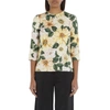 DOLCE & GABBANA CAMELLIA-PRINT SILK BLOUSE,11725055