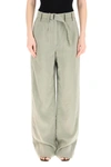 LEMAIRE WIDE LEG TROUSERS WITH BELT,11725010
