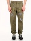 PALM ANGELS CARGO PANTS GREEN