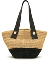 PROENZA SCHOULER SMALL TOBO RAFFIA TOTE BAG