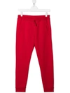 Dsquared2 Logo-print Drawstring Track Pants In Red