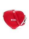 MSGM HEART-SHAPE LOGO SHOULDER BAG