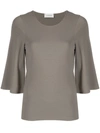 LEMAIRE BELL-SLEEVE COTTON T-SHIRT