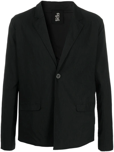 Thom Krom Straight Single-breasted Jacket In Black