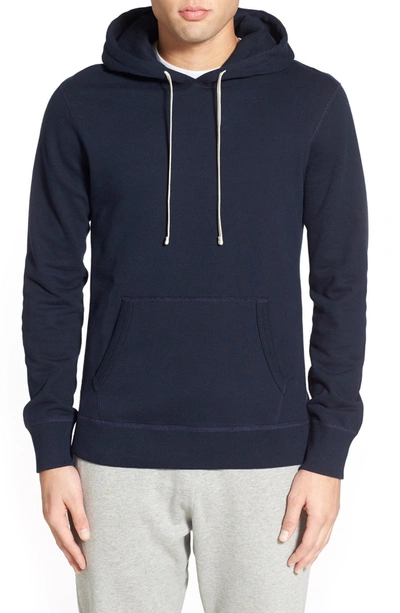 Reigning Champ Trim Fit Hoodie In Navy