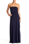West Kei Strapless Maxi Dress In Navy