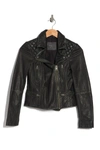 Allsaints Cargo Leather Biker Jacket In Grey