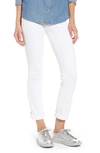 Lyssé Boyfriend High Rise Denim Leggings In White