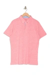 Tailorbyrd Melange Polo In Coral