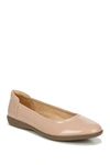 Naturalizer Flexy Ballet Flat In Barely Nude Patent
