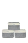 Sorbus Cream Twill Storage Basket