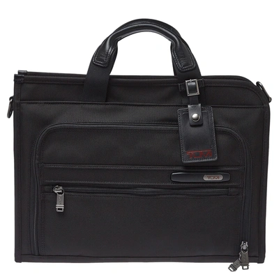 Pre-owned Tumi Black Nylon Gen 4.2 Slim Deluxe Portfolio Bag