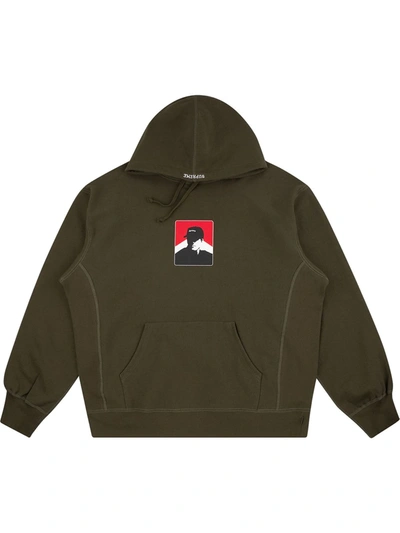 Supreme Portrait Cotton Hoodie In Green