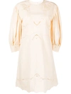 SEE BY CHLOÉ EMBROIDERED DETAILS SHIFT DRESS