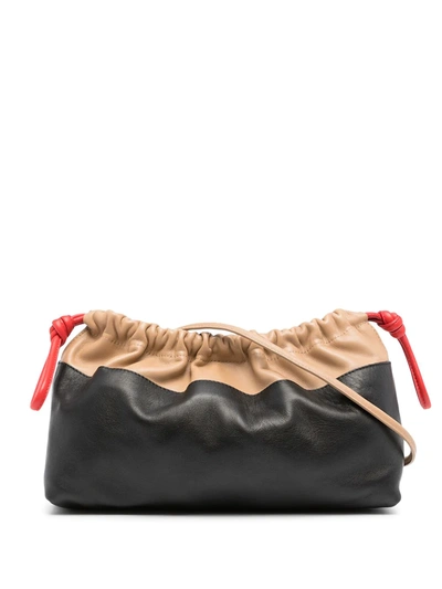 Pierre Hardy Twin Two-tone Clutch Bag In Black