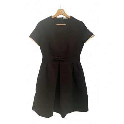 Pre-owned Miu Miu Dress In Black